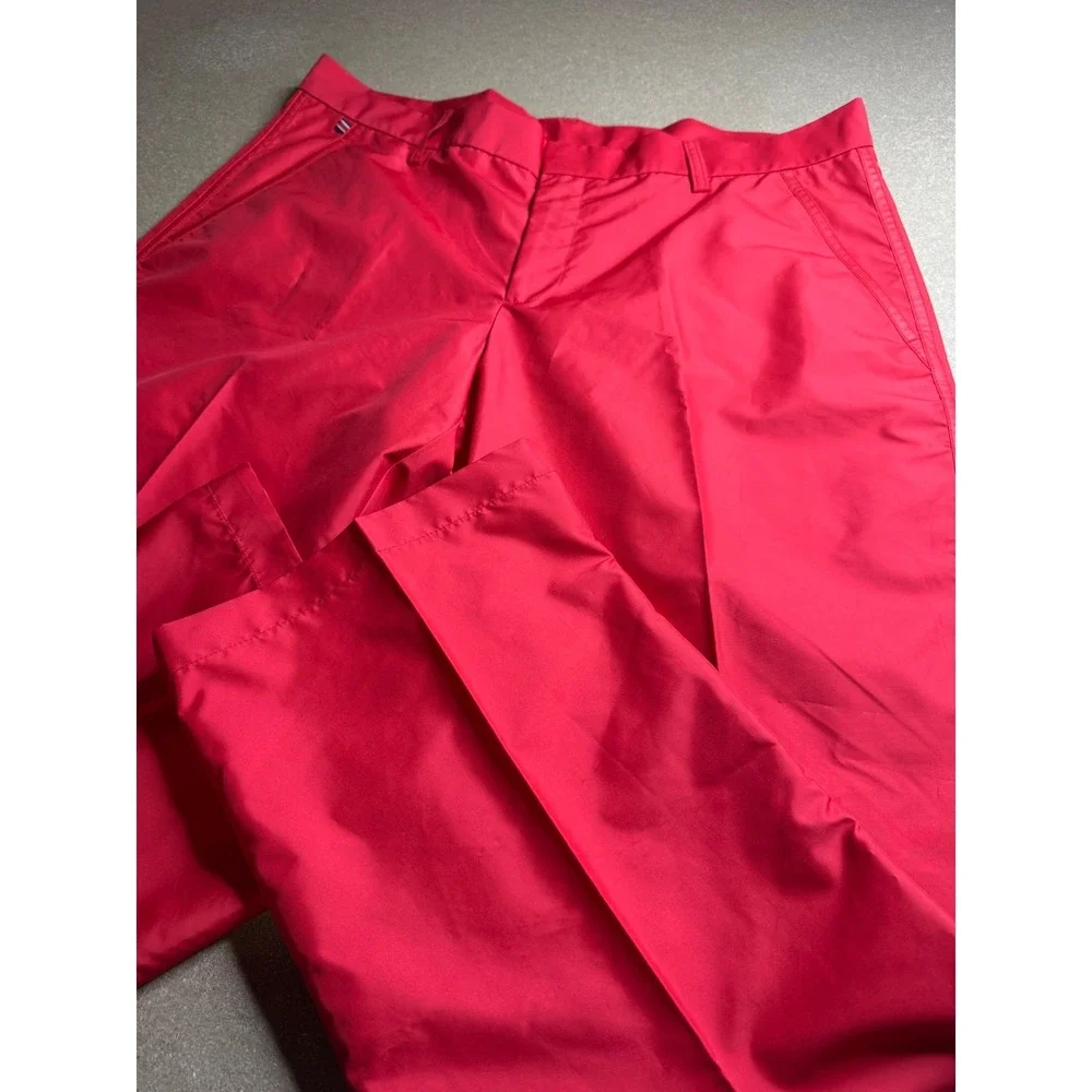 J.Lindeberg Troyan Regular Micro Twill Golf Pants Red Mens‎ 36/30 42MG121890006